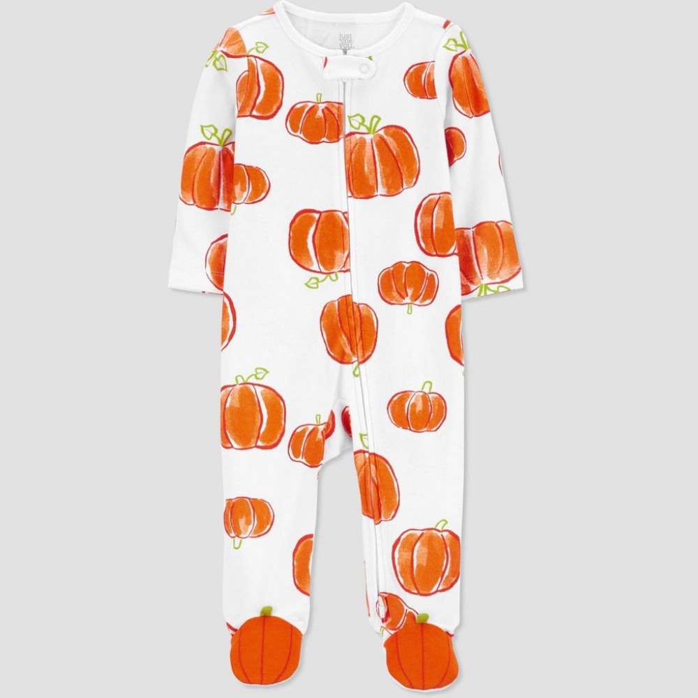 Carter's Just One You Baby Pumpkin Thanksgiving Halloween Sleep N' Play 3M NWT